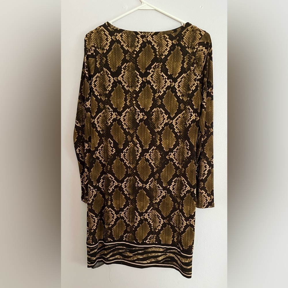 Michael Kors Python Print Matte Jersey Shift Dres… - image 4